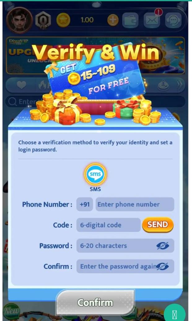 Diwa VIP game download & login get Bonus.₹.15-108